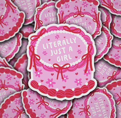 JUST A GIRL STICKER