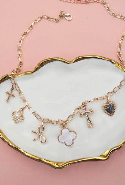 CROSS CHARM NECKLACE