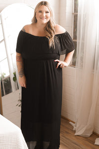 CURVY OFF THE SHOULDER DRESS