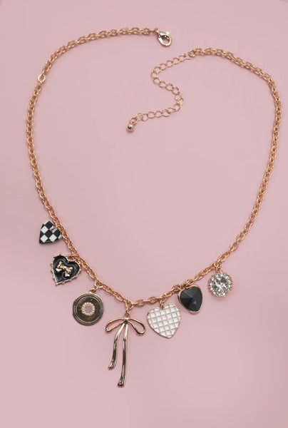 BOW CHARM NECKLACE