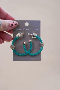 TURQUOISE HOOPS