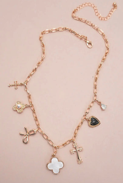 CROSS CHARM NECKLACE