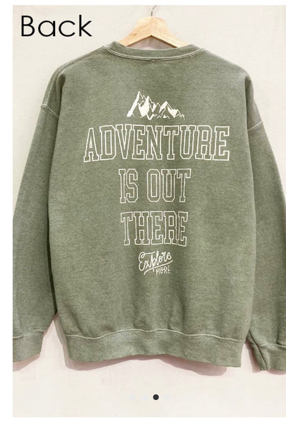 ADVENTURE IS OUT THERE CREWNECK