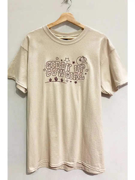 GIDDY UP COWGIRL TEE
