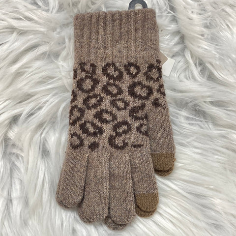 Brown Cheetah Gloves