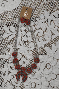 RED WESTERN NECKLACE