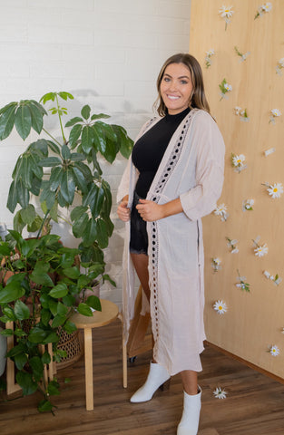 TAN BOHO KIMONO